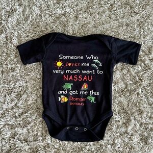 Nassau Bahamas Black Kids Onsie 12M